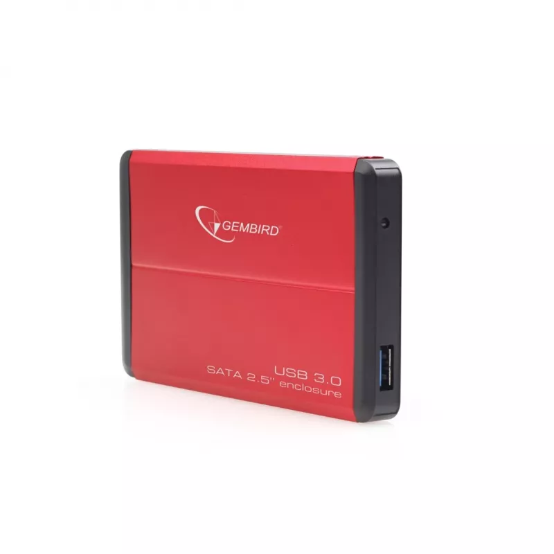 Gembird EE2-U3S-2-R - Festplatte - SATA - 6,35 cm (2.5) - 3.0 - Rot - Aluminium (EE2-U3S-2-R)