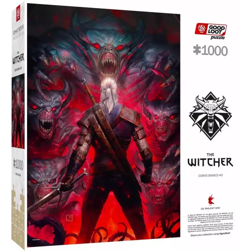 Good Loot Comic Book Puzzle: Wiedźmin Corvo Biały, 1000 elementów