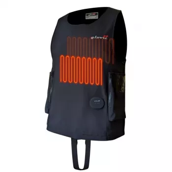 Kamizelka do sportów wodnych Glovii GMV2L Czarna Softshell