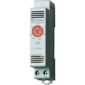 Termostat szafy sterowniczej Finder Vari-Thermostat, seria 7T.81 7T.81.0.000.2403 (ogrzewanie) +0 - +60 °C 10 A (7T.81.0.000.2403)