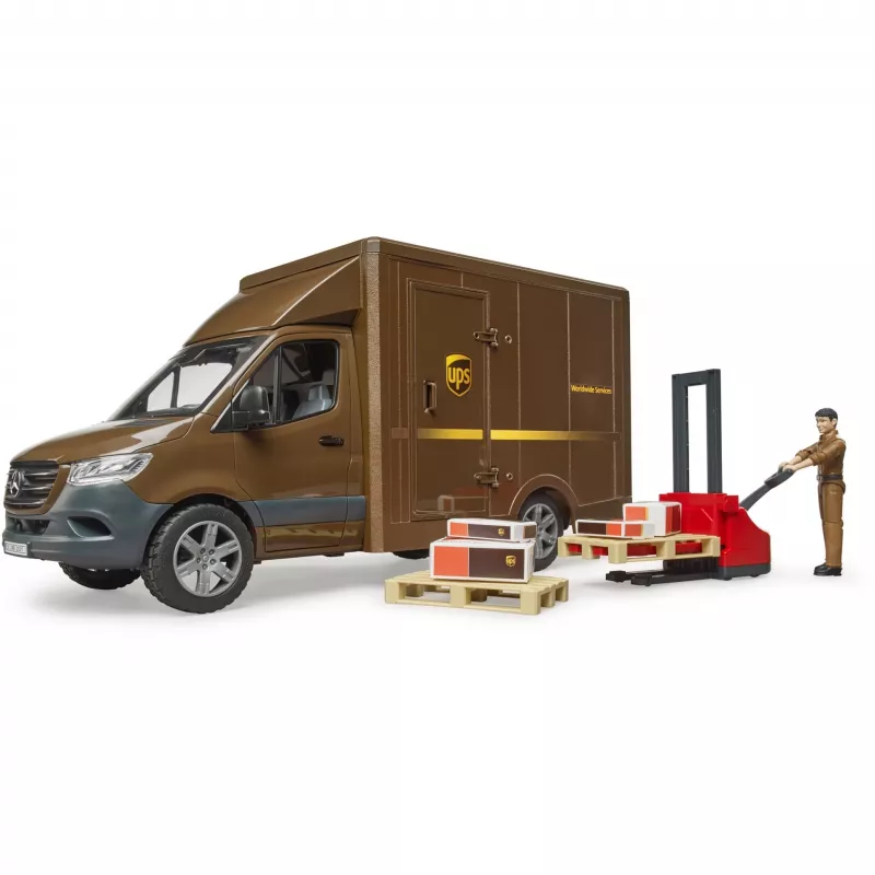 Model ciężarówki dostawczej BRUDER 02678 wstępnie zmontowany 1:16