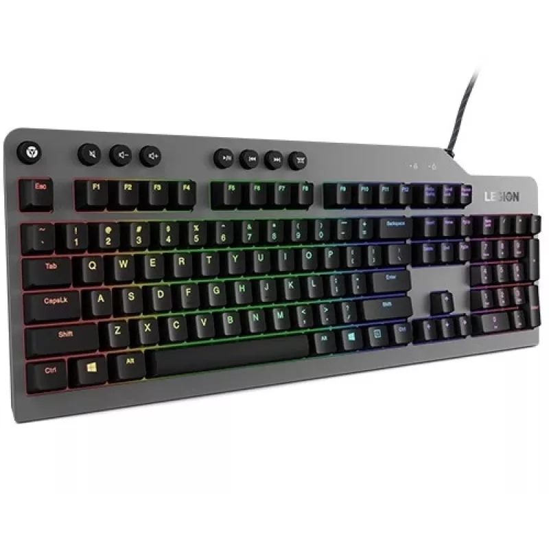 Mechaniczna klawiatura gamingowa Lenovo Legion K500 — pełnowymiarowa 104-klawiszowa…