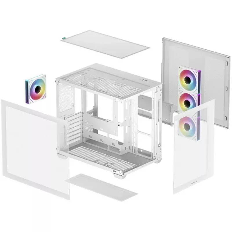 Obudowa PC DeepCool CG530 4F WH Midi Tower biała