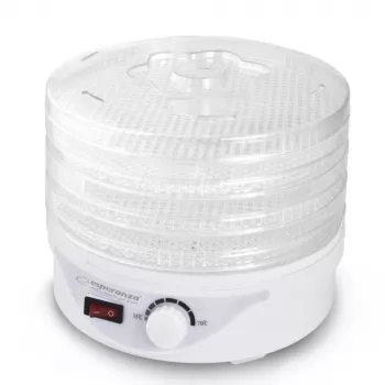 Suszarka do żywności Esperanza EKD003 Przezroczysta, Biała 250 W