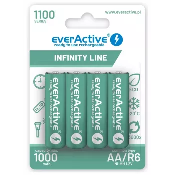 Akumulatory NiMH everActive EVHRL6-1100 1,2 V 1100 mAh — 4 szt., cylindryczne