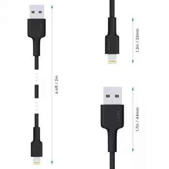 Kabel Lightning AUKEY CB-AL05 1m Czarny