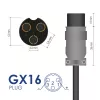 Ładowarka do roweru elektrycznego Akyga AK-EV-05 do akumulatorów 48 V, 54,6 V / 2 A, 110 W, gniazdo GX16 12 mm, 1 m