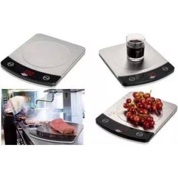 Waga kuchenna WEDO PROFI-STEEL 10,0 kg srebrna
