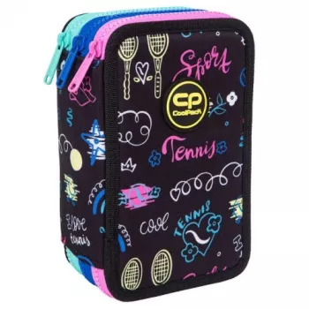Trzypiętrowy piórnik z wyposażeniem CoolPack Jumper 3 TENNIS STAR