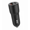 Ładowarka samochodowa do urządzeń mobilnych Gembird TA-UC-AC2PDQC38-CAR-01, USB-C, 38 W, 12–24 V, czarna