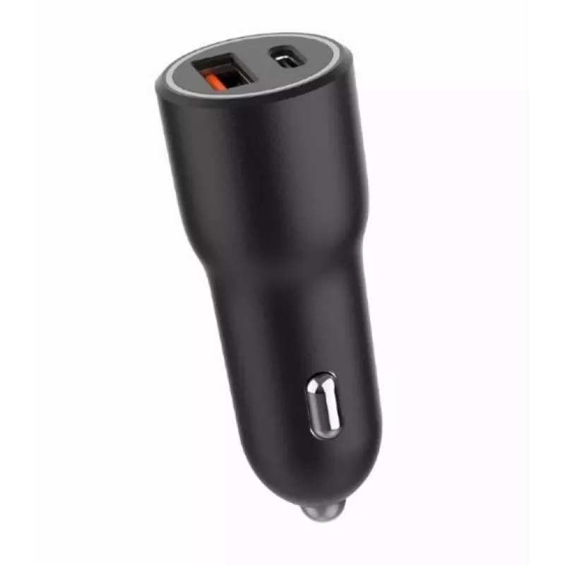 Ładowarka samochodowa do urządzeń mobilnych Gembird TA-UC-AC2PDQC38-CAR-01, USB-C, 38 W, 12–24 V, czarna