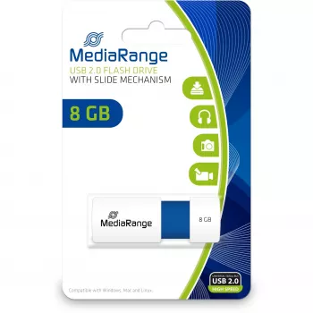 Pamięć USB MediaRange 8 GB USB Type-A 2.0 MR971