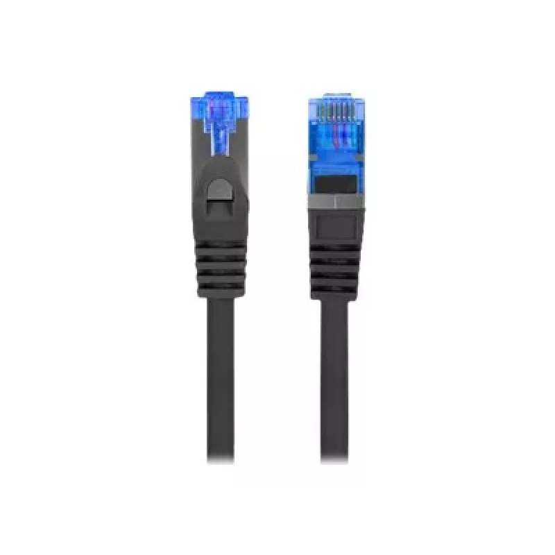 Kabel sieciowy LANBERG PCF6A-10CC-0100-BK — Cat6a S/FTP, 1 m, RJ-45, czarny