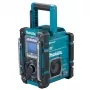 Radio przenośne Makita DMR301 — DAB/DAB+/FM/AM, USB-A, 18V Li‑Ion, odporność na zachlapanie