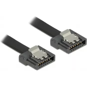 Kabel SATA DeLOCK 0.7m SATA III 7-pin Czarny