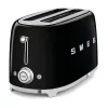 Smeg - TSF02 Toster 4 kromki - Czarny/lakierowany/WxSxG 41x20,8x21,5 cm/6 stopni opiekania/1500W