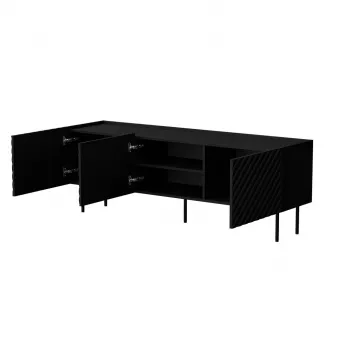 Cama LUCCA 3D szafka TV 165x40x59 czarny