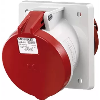 MENNEKES Elektrotechnik GmbH & Co. KG 1155A Gniazdo wtyczkowe czerwone - białe (1155A)