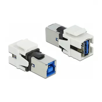Moduł Keystone DeLOCK 86394 Płaski Biały USB A