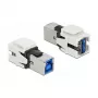Moduł Keystone DeLOCK 86394 Płaski Biały USB A