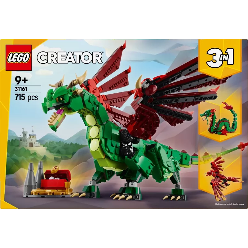 LEGO CREATOR 3 W 1 31161 Średniowieczny Smok