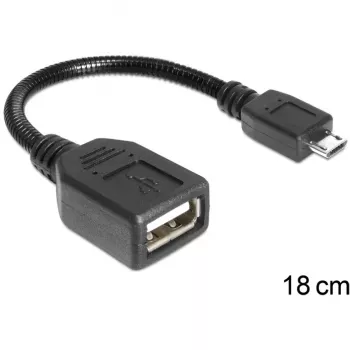 Kabel USB Micro-USB B USB A DeLOCK 83293 0,18 m