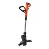 Black & Decker BESTA525-QS, podkaszarka do trawy, 25 cm, nylonowa linka, uchwyt pętlowy D, 1,6 mm, 10 m