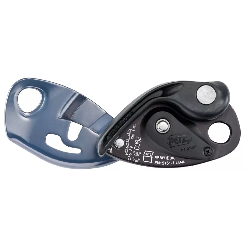 Przyrząd asekuracyjny tubkowy Petzl GRIGRI – aluminium i stal, 175 g, pojedyncze opakowanie, czerwony/pomarańczowy