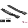 Kabel równoległy DELOCK 86055, 1 x 9-pin do 1 x 9-pin, czarny, 0,5 m