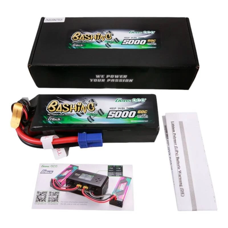 Akumulator Gens ace G-Tech 5000mAh 14.8V 4S1P 60C LiPo Pack