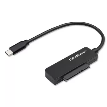 Adapter SATA QOLTEC 52269 do napędu 2,5 cala na USB-C, obsługa do 2 TB