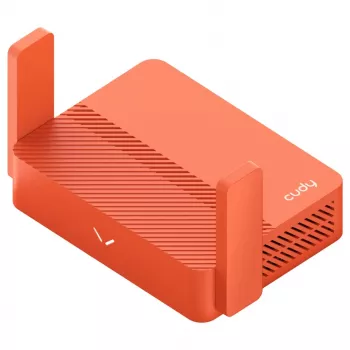 Router przenośny Cudy AC1200 (TR1200) — pomarańczowy, zasilanie AC, 1x RJ-45 LAN/WAN, USB 2.0