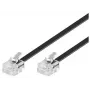 Kabel telefoniczny Microconnect MPK182 RJ-11 RJ-11 2m Czarny