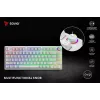 SAVIO PHENIX WHITE Bezprzewodowa Klawiatura Mechaniczna, Gateron Red Pro, ABS