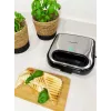 Toster BLAUPUNKT SMS501 — opiekacz do kanapek/grill, 750 W, płyty nieprzywierające, kompaktowy czarny