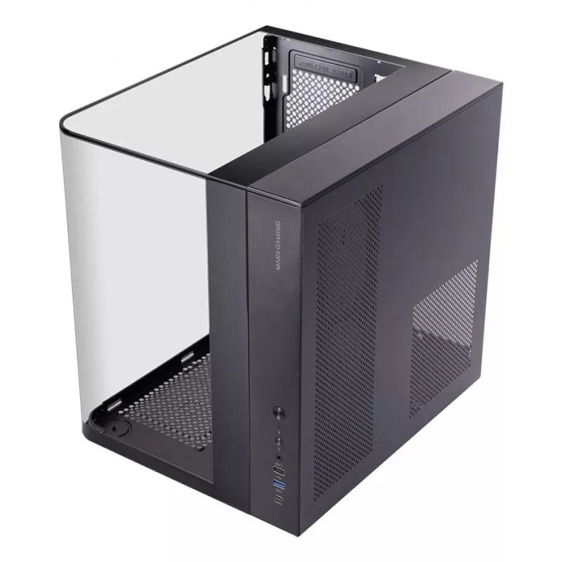 Obudowa PC Midi Tower TACENS Mars Gaming MC-INFINIOLITE, czarna, szkło hartowane, obsługa ATX/Micro-ATX/Mini-ITX, wentylatory 120 mm