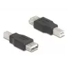 Adapter złączy DeLOCK 67199 USB Typ-B na Typ-A Czarny