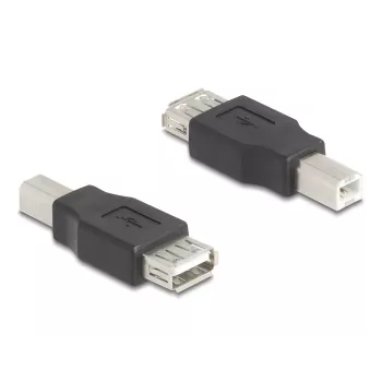 Adapter złączy DeLOCK 67199 USB Typ-B na Typ-A Czarny