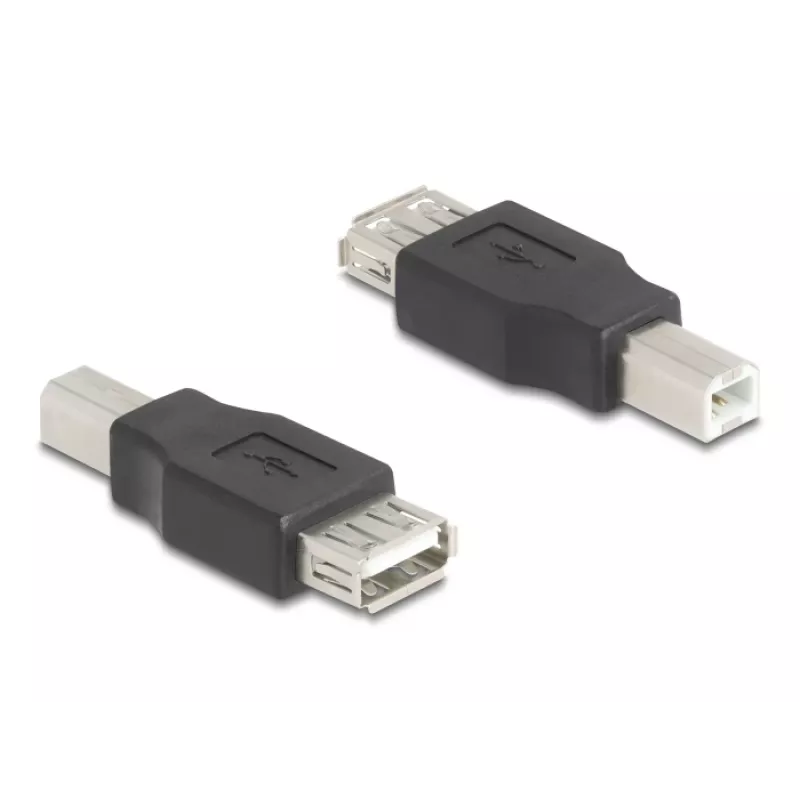 Adapter złączy DeLOCK 67199 USB Typ-B na Typ-A Czarny