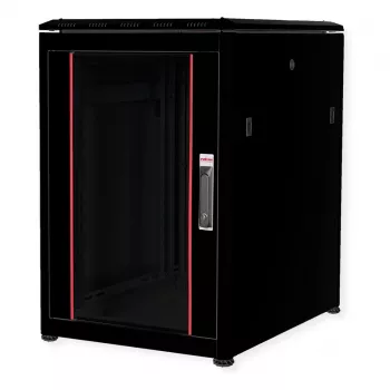 ROLINE 19-Zoll Netzwerkschrank Pro 16 HE, 600x800 BxT Glastr schwarz