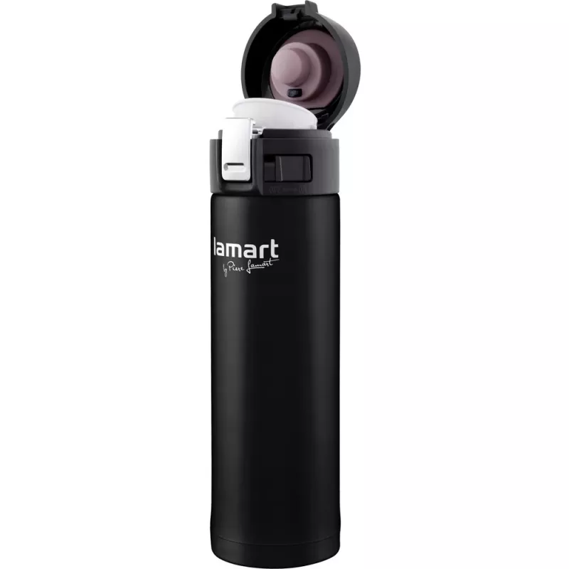 Kubek termiczny LAMART LT4045 400 ml stal nierdzewna próżniowo izolowany kubek podróżny, Ø 6,4 cm