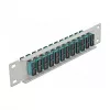 Panel krosowy światłowodowy DeLOCK 10 cali 12 portów SC Duplex Aqua 1U Szary