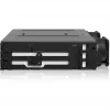 Icy Dock ToughArmor MB118VP-B - Speichergehäuse - 6 x U.2/U.3 NVMe SSD, Mobile Rack für 5,25 Schacht, mit SlimSAS SFF-8654 8i - 2.5 (6.4 cm)