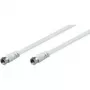 Wentronic Goobay SAT Connection Cable, biały, 2,5 m – wtyk F-wtyk F (11724)