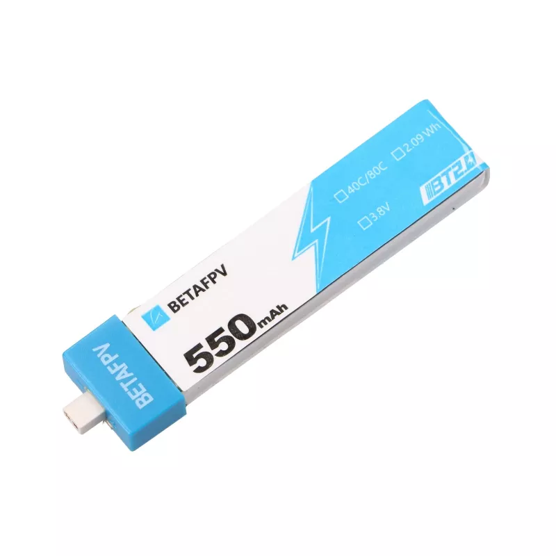 BetaFPV BT2.0 Zestaw akumulatorów do drona 1S, 4 szt., 550 mAh, 3,8 V
