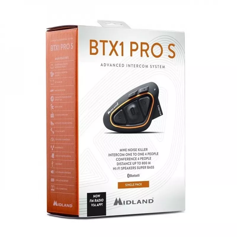 Interkom motocyklowy Midland BTX1 PRO S-SINGLE