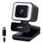 Aukey PC-LM6 Stream Series z pierścieniowym światłem Full HD kamera internetowa z czujnikiem 1/3-CMOS czarny