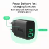 Ładowarka zielony Cell PowerSource Duo30 – 1× USB-A, 1× USB-C, 3A