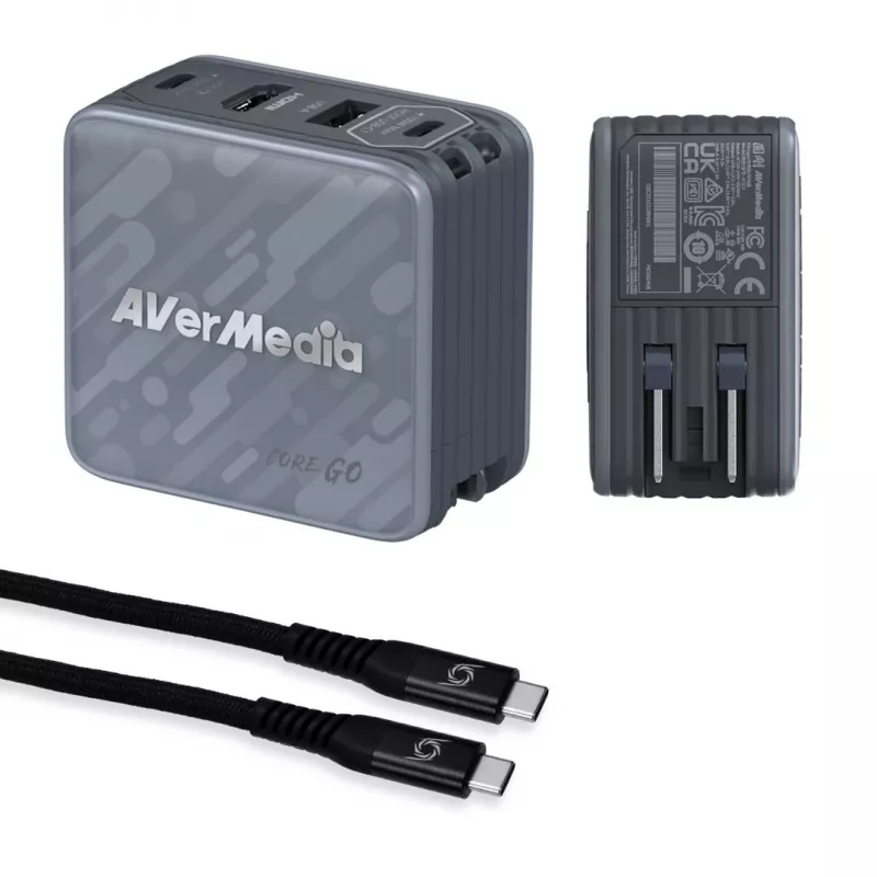 AVerMedia GC313 Uniwersalny Czarny Szybkie ładowanie AC Wewnętrzny