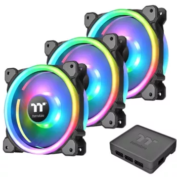 Zestaw 3 wentylatorów Thermaltake Ring Trio 14 ARGB 140 mm do obudowy
